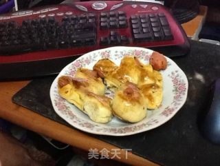 家庭小烤箱-火腿面包的做法步骤：7