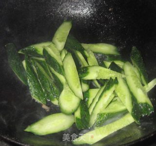 鸡蛋炒黄瓜的做法步骤：6