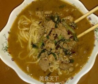 看完型男大主厨后做了肉丝面的做法步骤：5
