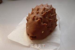 可可刺猬奶黄包的做法步骤：9