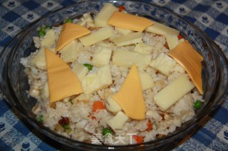 西式晚餐组合--牛排、蔬菜、焗饭的做法步骤：4
