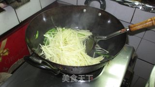 【木木菜系】青椒酸辣土豆丝的做法步骤：9