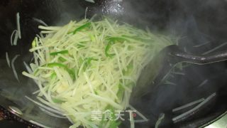 【木木菜系】青椒酸辣土豆丝的做法步骤：10
