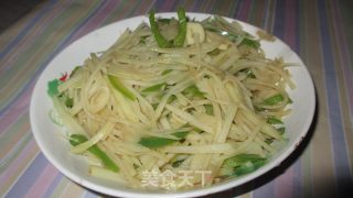 【木木菜系】青椒酸辣土豆丝的做法步骤：12