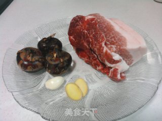 蒸荸荠肉饼的做法步骤：2