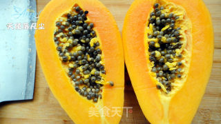 帮助肠胃消化小卫士——橙汁玉米木瓜的做法步骤：2