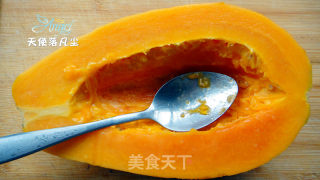 帮助肠胃消化小卫士——橙汁玉米木瓜的做法步骤：3