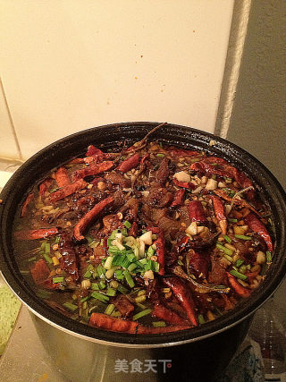 藤椒水煮牛肉的做法步骤：7