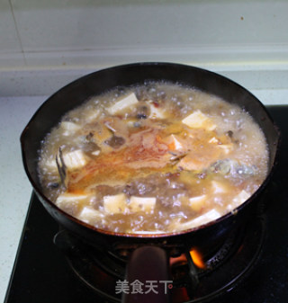 麻婆豆腐炖黄辣丁（黄沙古）的做法步骤：11