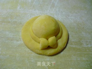 可爱的小草帽馒头的做法步骤：4