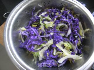 糖醋双色甘蓝的做法步骤：5