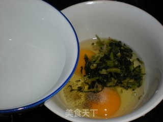 雪菜涨蛋的做法步骤：4