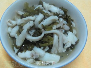 咸菜炒墨鱼的做法步骤：11