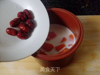 木瓜炖鲜奶的做法步骤：7