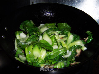 简单实惠的清脂美容菜---香菇油菜的做法步骤：7