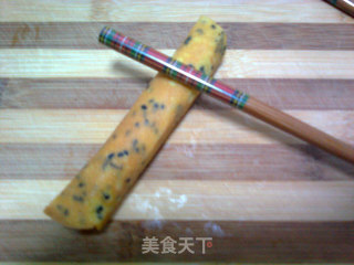 平底锅手工蛋卷（玉米油版）的做法步骤：9