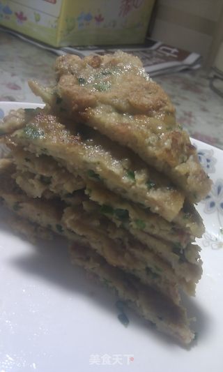韭菜猪肉煎饼的做法步骤：6