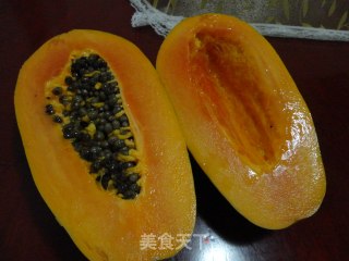 果珍木瓜的做法步骤：1