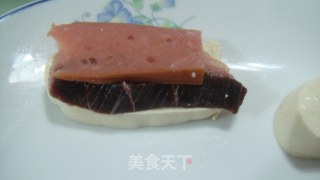 鱼肉、火腿肠蒸豆腐的做法步骤：4