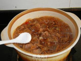 豇豆干香肠飞鸭煲的做法步骤：13