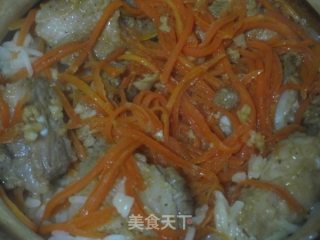 沙茶排骨煲仔饭的做法步骤：11