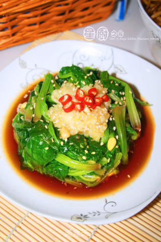 【贪嘴鹦之菠菜大变身，减肥新菜肴】松子菠菜盅的做法步骤：14