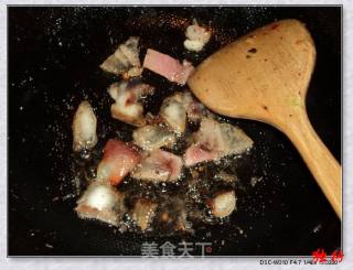 家常菜------腊肉炒干豇豆的做法步骤：4