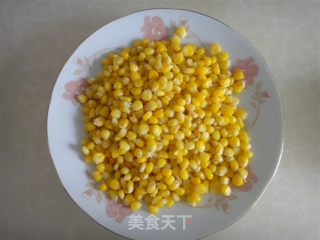 金沙玉米粒的做法步骤：1