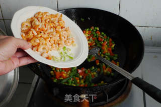 五彩虾仁的做法步骤：9