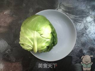 爆圆白菜的做法步骤：1