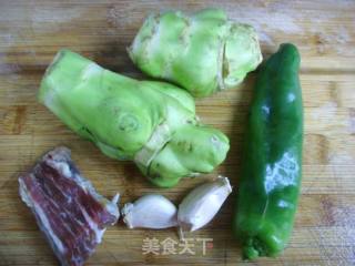 榨菜坨炒肉的做法步骤：1