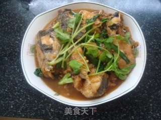 蒜子焖鲶鱼的做法步骤：5