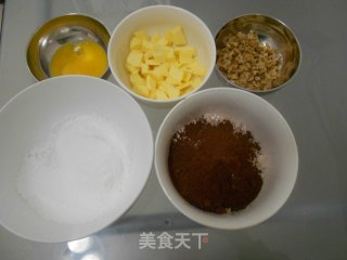 核桃巧克力饼干的做法步骤：1