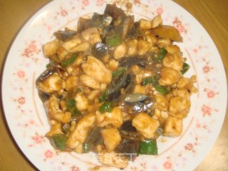 松花蛋炒鸡丁的做法步骤：8