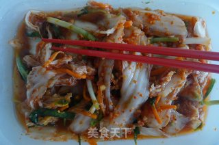 韩国人的家常菜 / 辣白菜豆腐花的做法步骤：2
