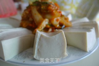 韩国人的家常菜 / 辣白菜豆腐花的做法步骤：5