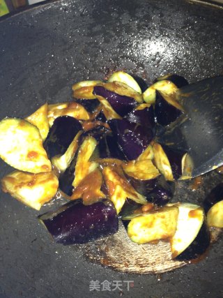 酱茄子炒四季豆下饭菜的做法步骤：5