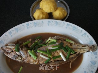 酱焖马面鱼的做法步骤：9