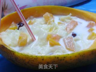 木瓜银耳船的做法步骤：13