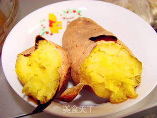 微博烤地瓜的做法步骤：4