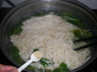 菠菜牛肚面的做法步骤：10