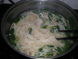 菠菜牛肚面的做法步骤：12