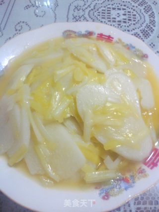 山药炒韭黄的做法步骤：9