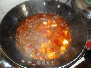 羊血烧豆腐的做法步骤：4