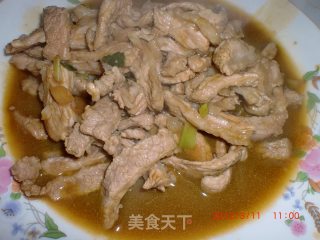 下饭菜------糖醋肉丝豆芽的做法步骤：5