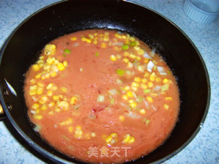 玉米茄汁浇肉饼的做法步骤：11