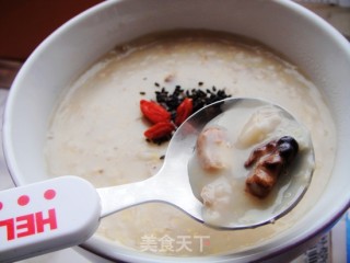 豆浆核桃四谷粥的做法步骤：10