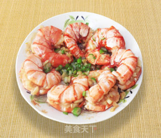 蒜蓉粉丝蒸大虾的做法步骤：11