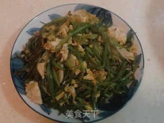 鸡蛋炒扁豆的做法步骤：6