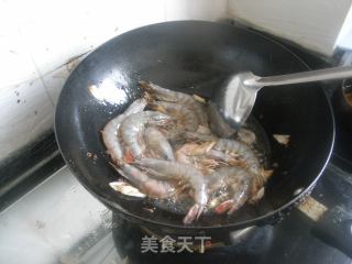（四菜一汤）干焅大虾的做法步骤：3